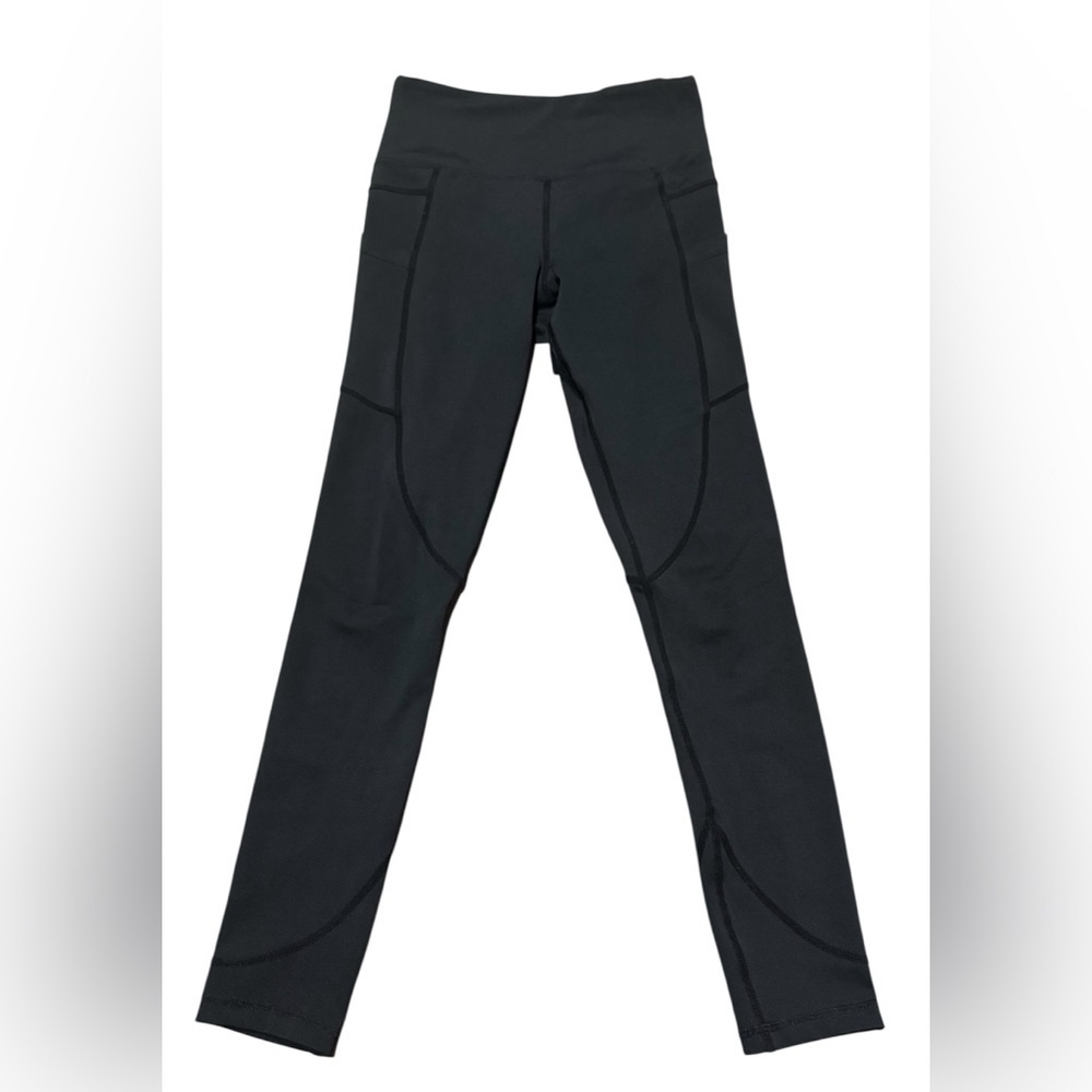 Zyia Active Women's Athletic Workout Black Leggings Pants Size 2 Small